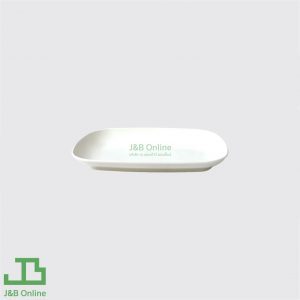 White oval plastic plate 8.5" TOPP78-W
